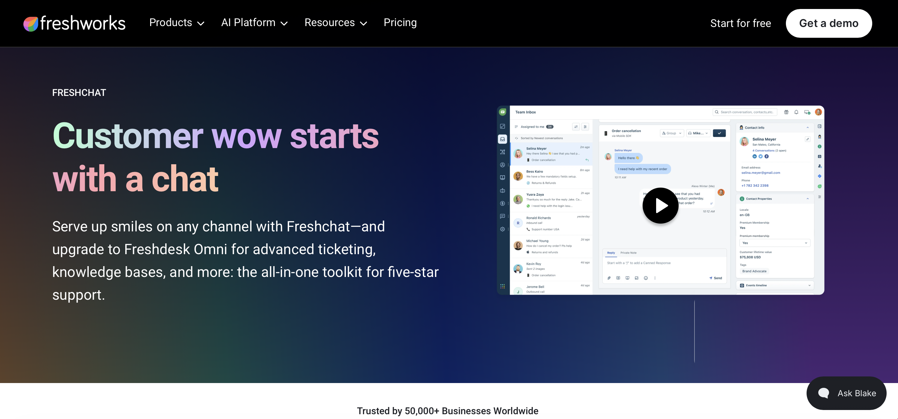 Freshchat-homepage-Crisp-alternative